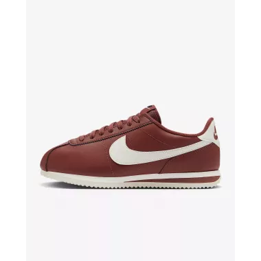 Nike Cortez Cuir "Rouge Sépia/Noir/Voile"
