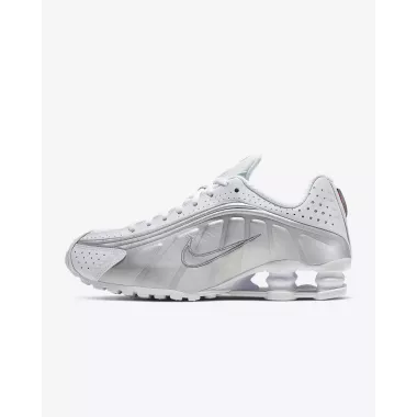 Nike Shox R4 Blanc/Metallic Silver