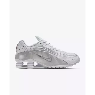 Nike Shox R4 Blanc/Metallic Silver