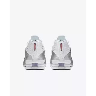 Nike Shox R4 Blanc/Metallic Silver Nike Shox R4 Blanc/Metallic Silver