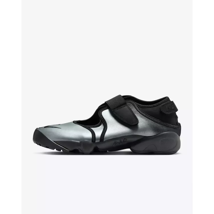 Nike Air Rift Leather Metallic Silver and Black