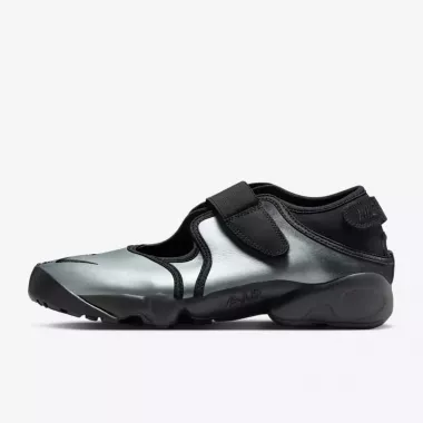 Nike Air Rift Leather Metallic Silver and Black
