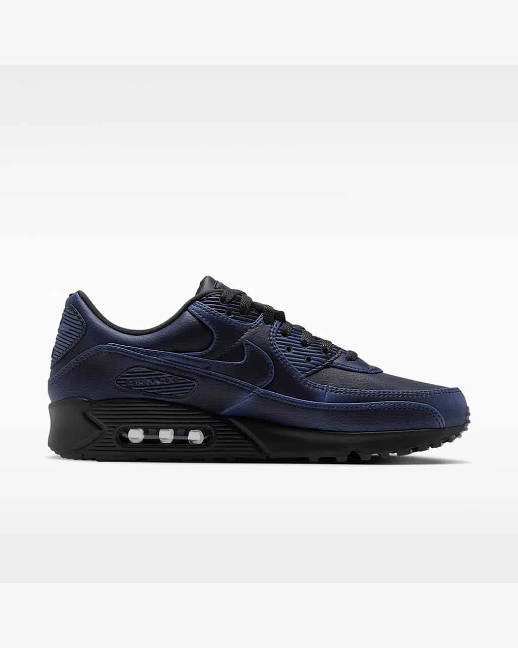 Nike Air Max 90 Premium homme – Dark Smoke Grey / University Blue – IQ7130-002 – vue 3