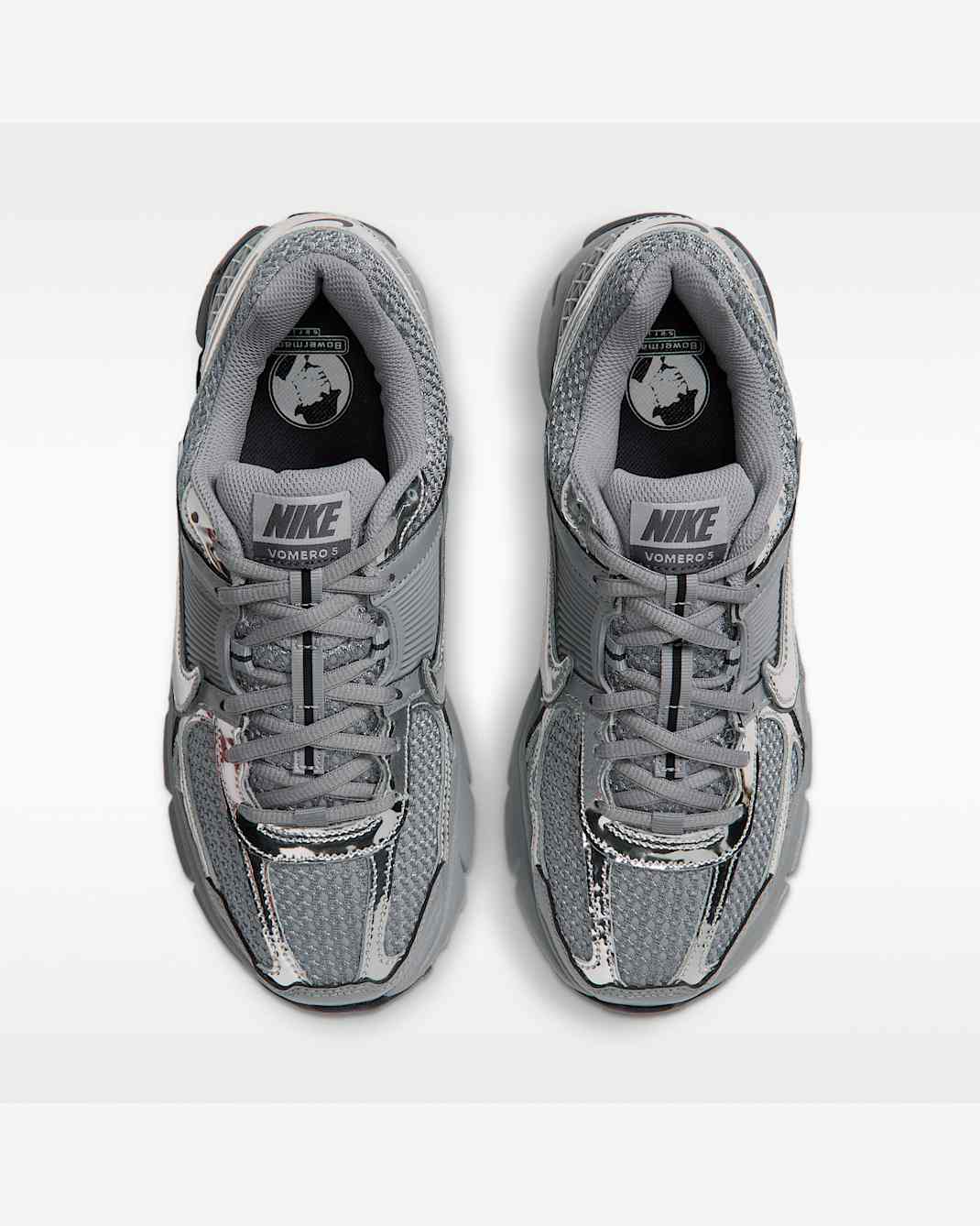 Nike Zoom Vomero 5 femme – Gris / Argent métallisé – vue 4