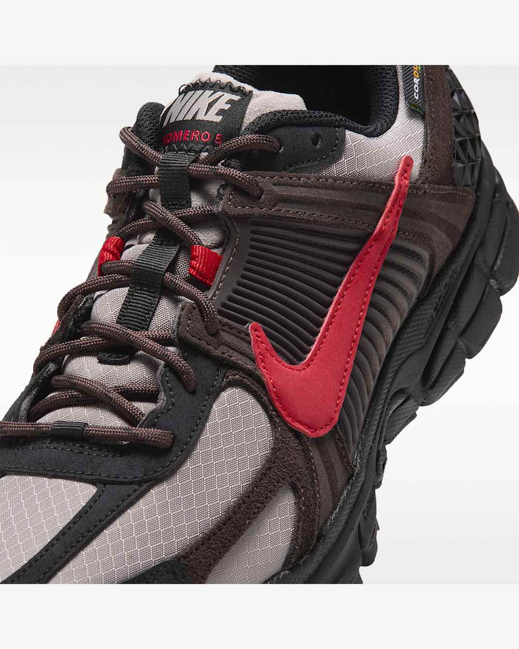 Nike Zoom Vomero 5 CORDURA® homme – Gris College Grey / Marron / Noir / Rouge – vue 7