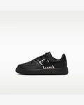 Nike Force 1 Low LV8 EasyOn enfant – Noir / Rouge / Argent métallisé – vue 1