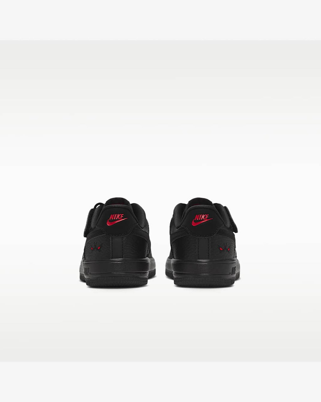 Nike Force 1 Low LV8 EasyOn enfant – Noir / Rouge / Argent métallisé – vue 6