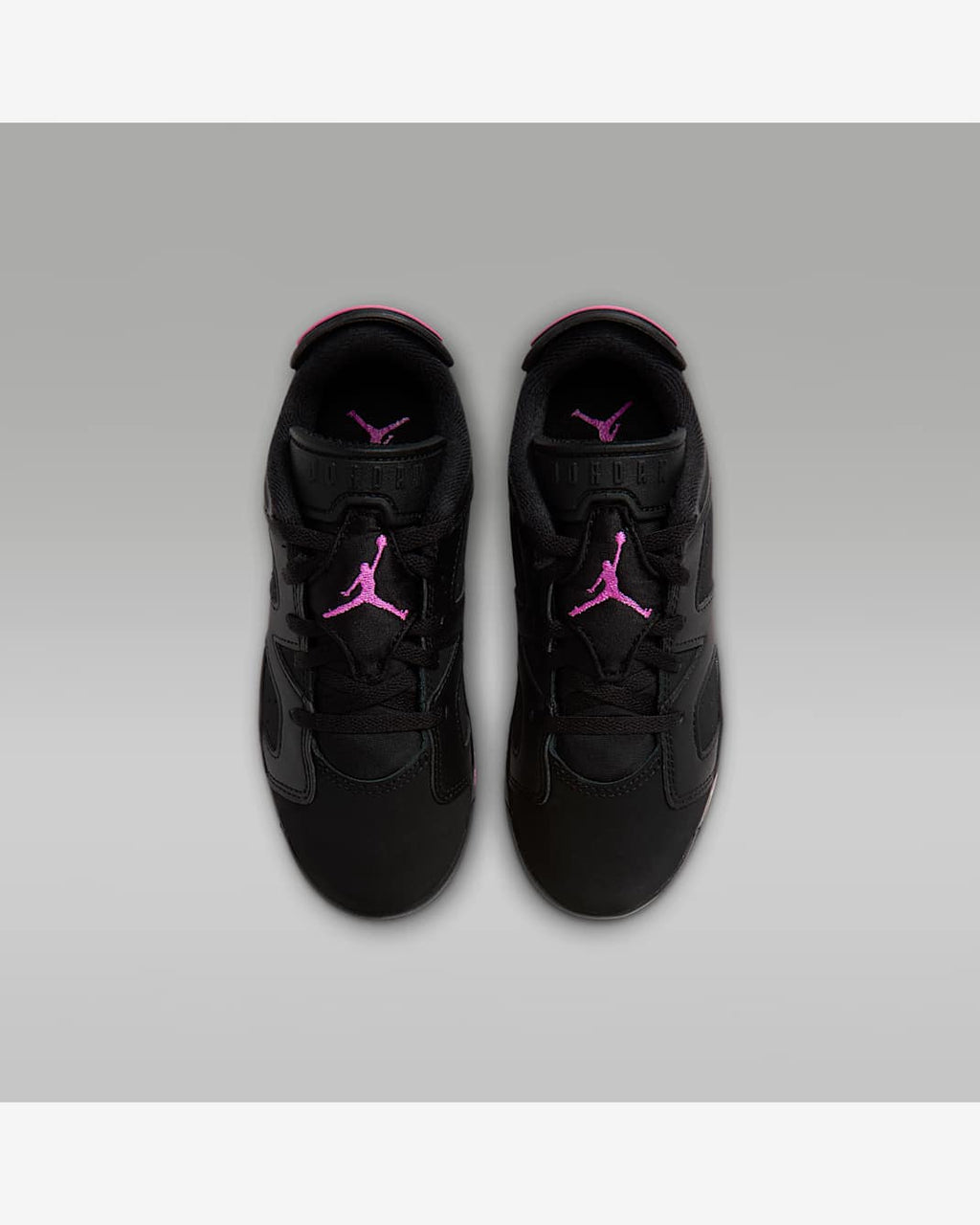 Jordan 6 Retro Low enfant – Noir / Rose / Fuchsia – vue 4