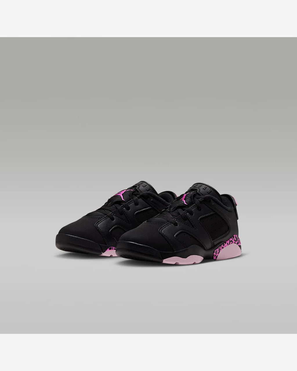 Jordan 6 Retro Low enfant – Noir / Rose / Fuchsia – vue 5
