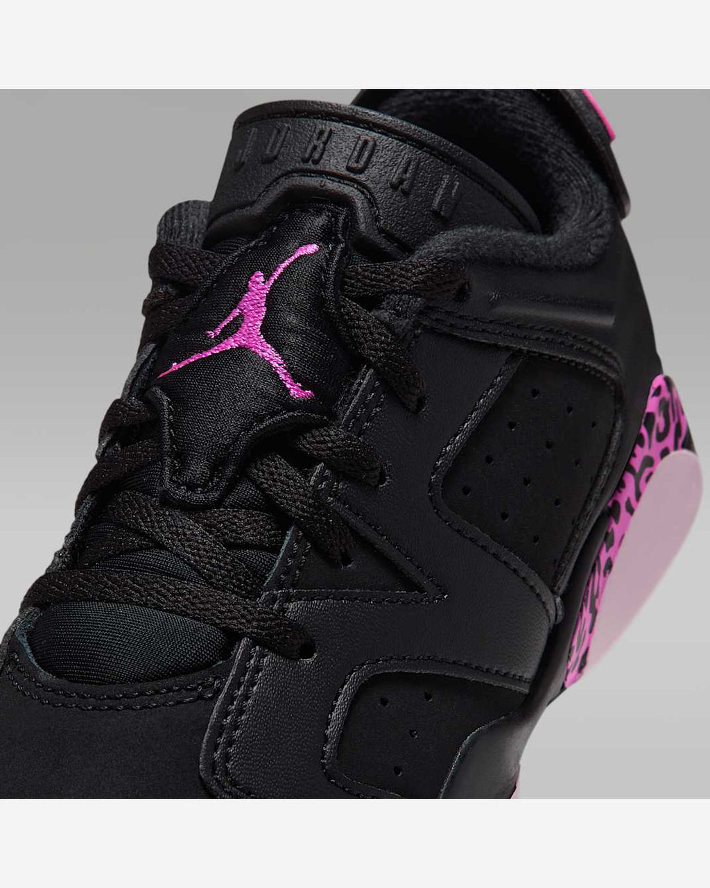Jordan 6 Retro Low enfant – Noir / Rose / Fuchsia – vue 7