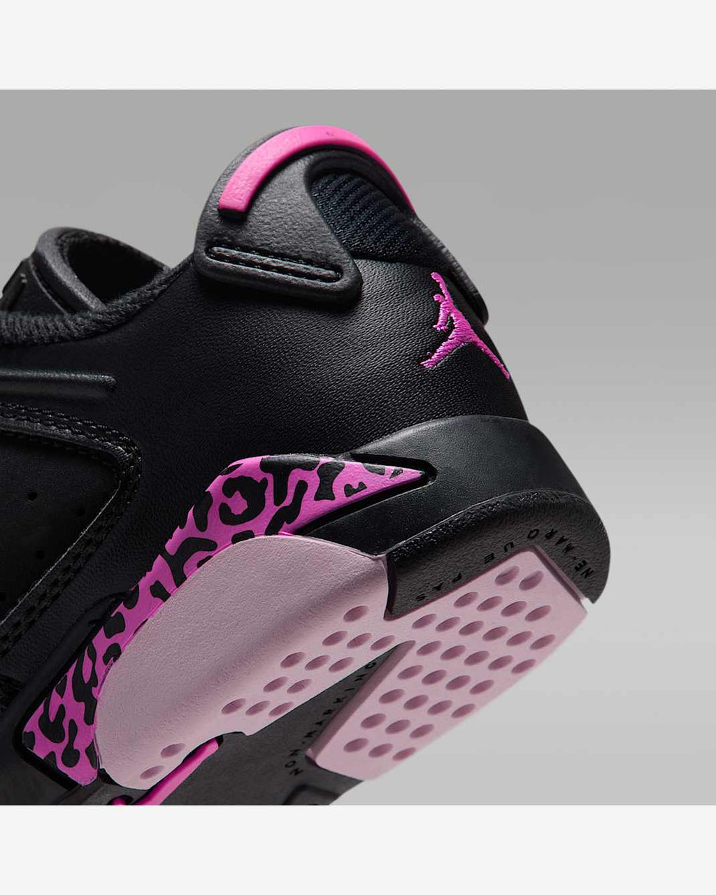 Jordan 6 Retro Low enfant – Noir / Rose / Fuchsia – vue 8